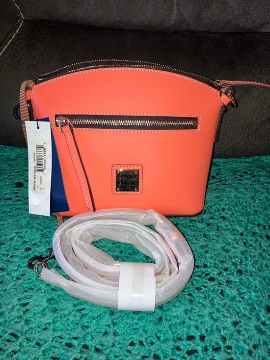 Dooney & Bourke Handbags - Dooney &Bourke Beacon Dome “Coral” Crossbody